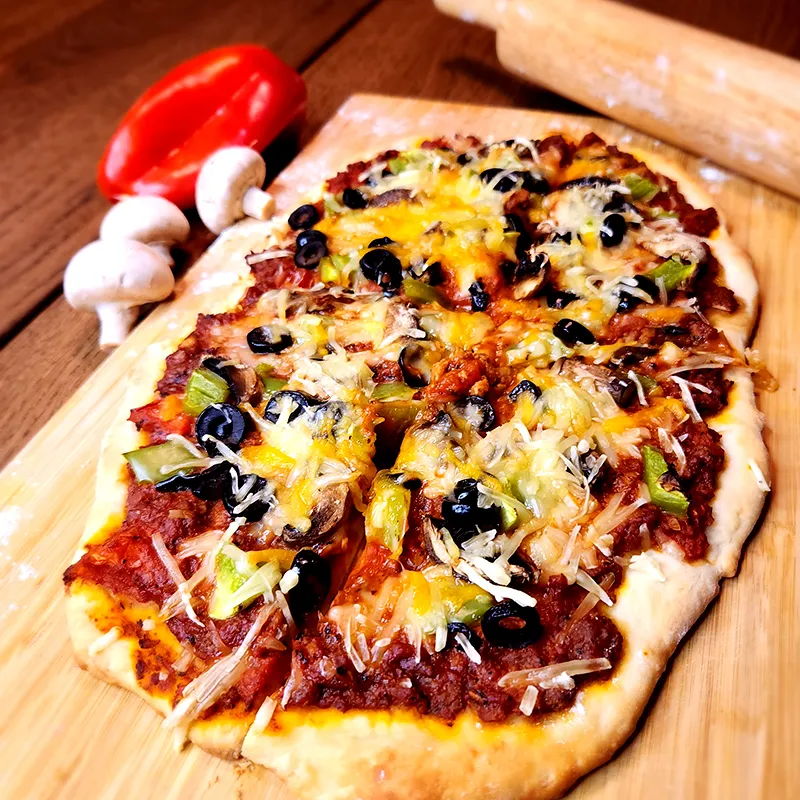 Easy Vegan Veggie Pizza